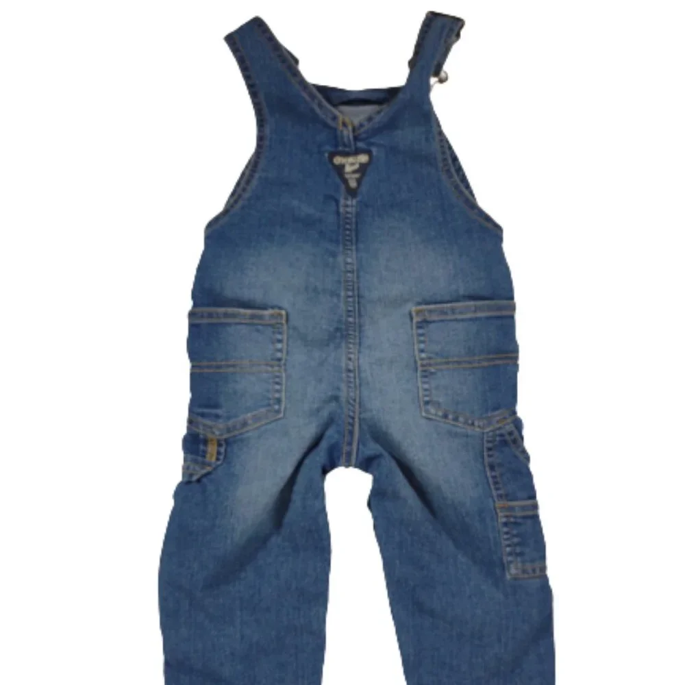 Osh Kosh Denim Overalls Baby Size 12 months Blue Jeans